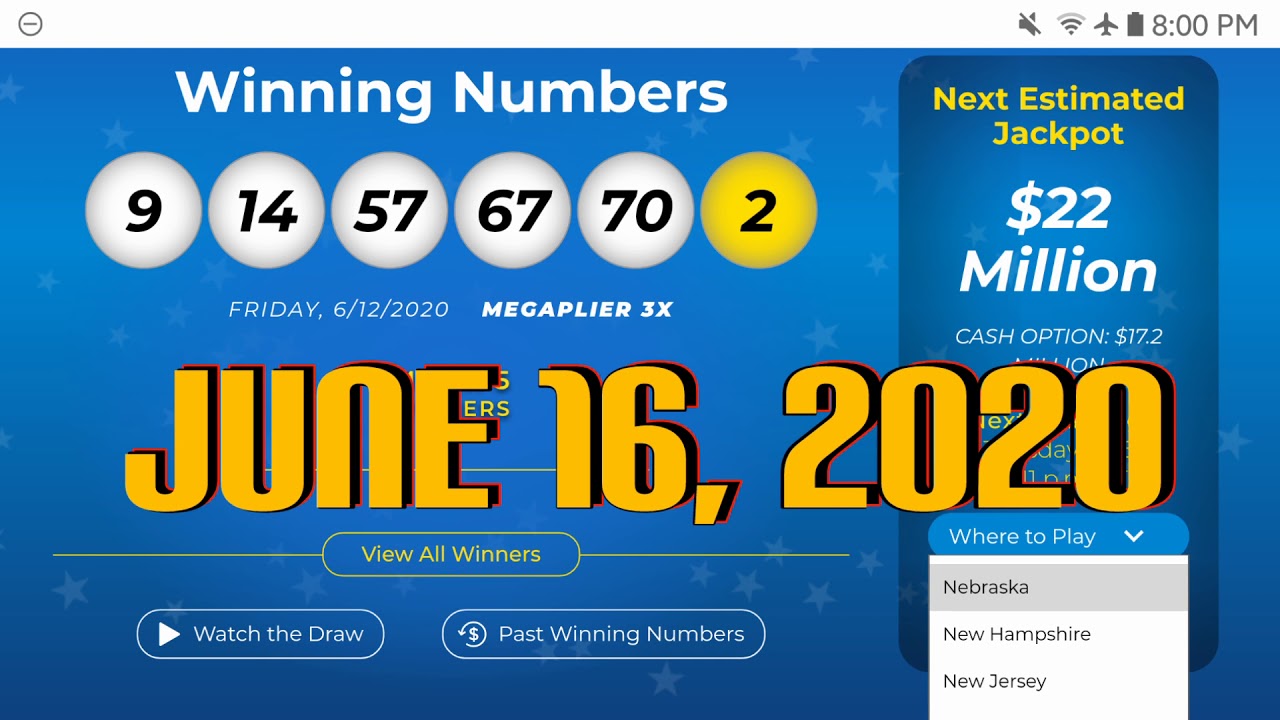 June 16, 2020 📺 Mega Millions 🤾‍♂️ Live Exercise YouTube