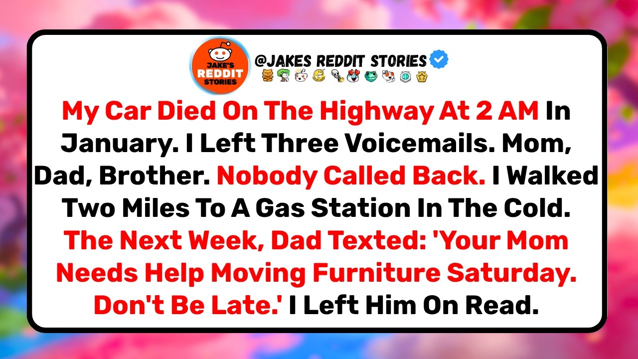 The phone rang at 11 PM, and I already knew no one would answer. I was standing on the shoulder of I-71, my breath fogging in the February cold, my dead Honda Civic behind me. I'd called my mom,...