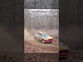Rally car doing a Stoppie