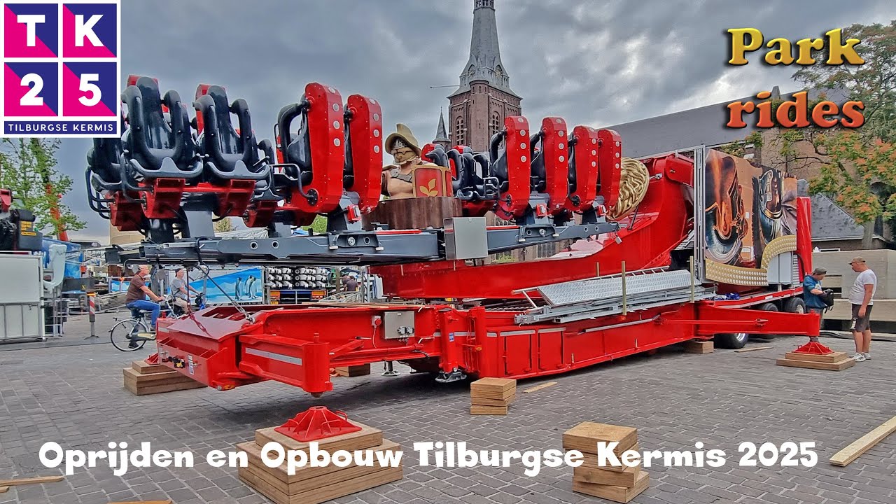 Kermis Tilburg 2025 - Oprijden en Opbouw Deel 3