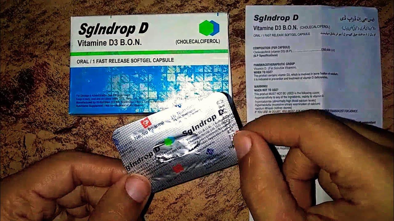 Dangerous side effects of SgIndrop D Vitamin D3 B.O.N. (Cholecalciferol