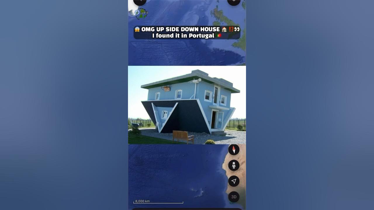 I found UP SIDE DOWN HOUSE on Google Maps 🌎 googleearth googlemaps 