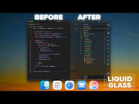 How To Make VS Code Look Like macOS Liquid Glass