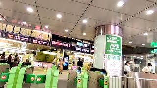 《乗り換え》新宿駅、京王線(ルミネ口)からJR埼京線へ。 Shinjuku