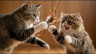 🐱💚 Relaxing Cat Video 4K: Playful Kittens on the Grass – Soft Meows & Calm Nature 🍃 screenshot 4
