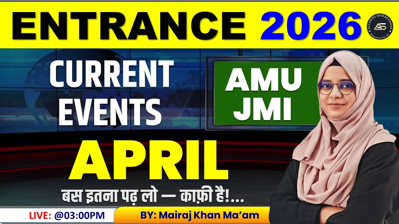 APRIL 2025 Current Educational Affairs for B.Ed. M.Ed others entrance100% Exam-Oriented for AMU &JMI