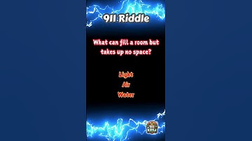 What can fill a room but takes up no space?