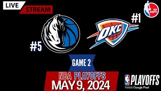 Dallas Mavericks vs Oklahoma City Thunder Game 2 (Play-By-Play & Scoreboard) #NBAPlayoffs