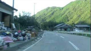台風12号 熊野川町四滝〜四滝トンネルまで