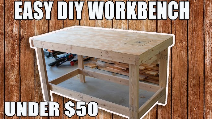 How To Build A Simple DIY Workbench With 2x4 Lumber