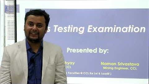 Lecture-4 Gas Testing Examination Pattern analysis  by Naman Srivastava for Mining employee of CCL.