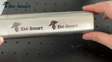 EM-Smart Laser usage tutorial - black engrave on stainless steel cigar tube
