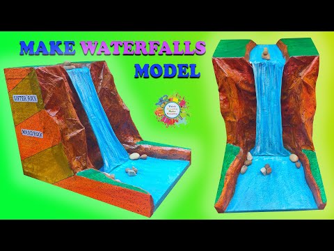 How to make Waterfall Model with Thermocol School Project