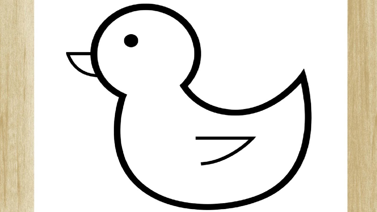 Aprenda a desenhar um pato fácil passo a passo #desenhos #desenhopato