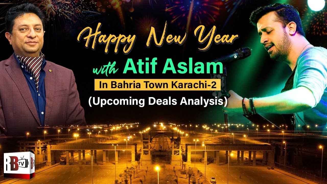 New Year Celebrations in Bahria Town Karachi Phase 2 || Atif Aslam ...