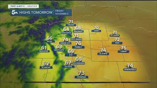 Sunshine and 70s on Friday in southern Colorado