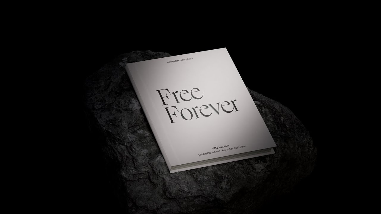 Free Book Cover Mockup - Editable PSD, Download Now✨