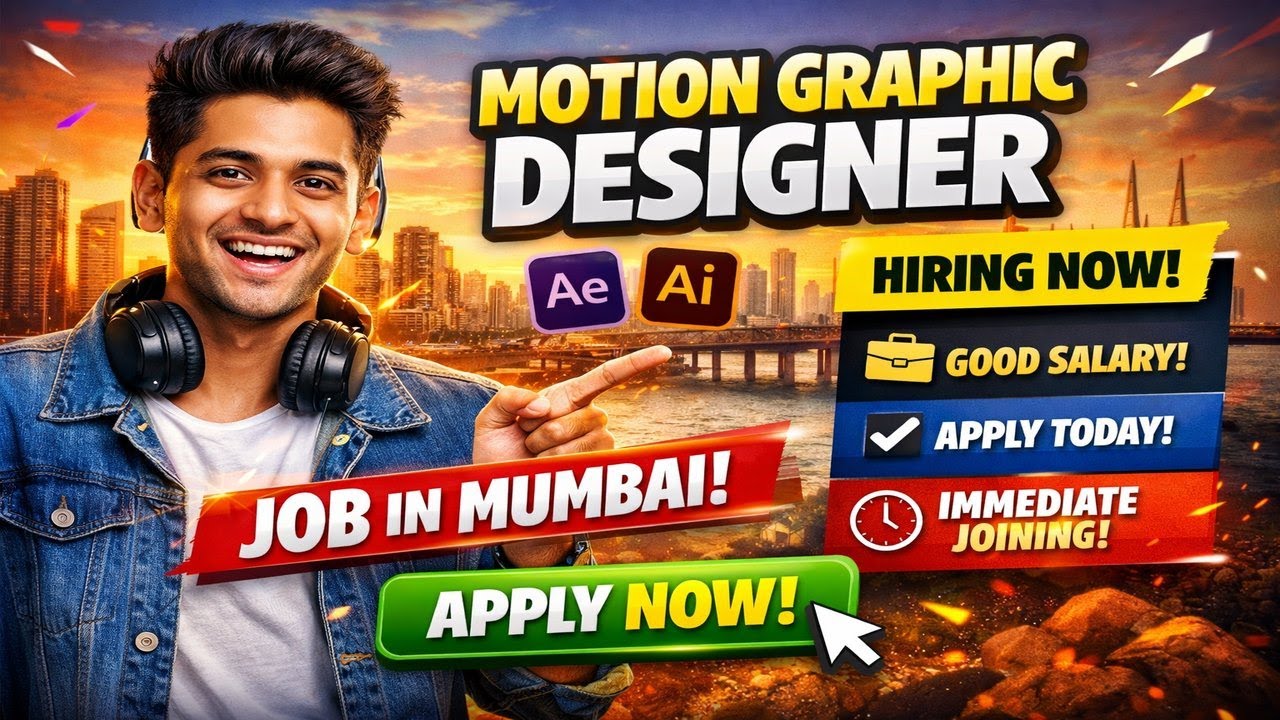 Motion Graphic Designer Job in Mumbai | Latest Vacancy 2026 | Apply Now