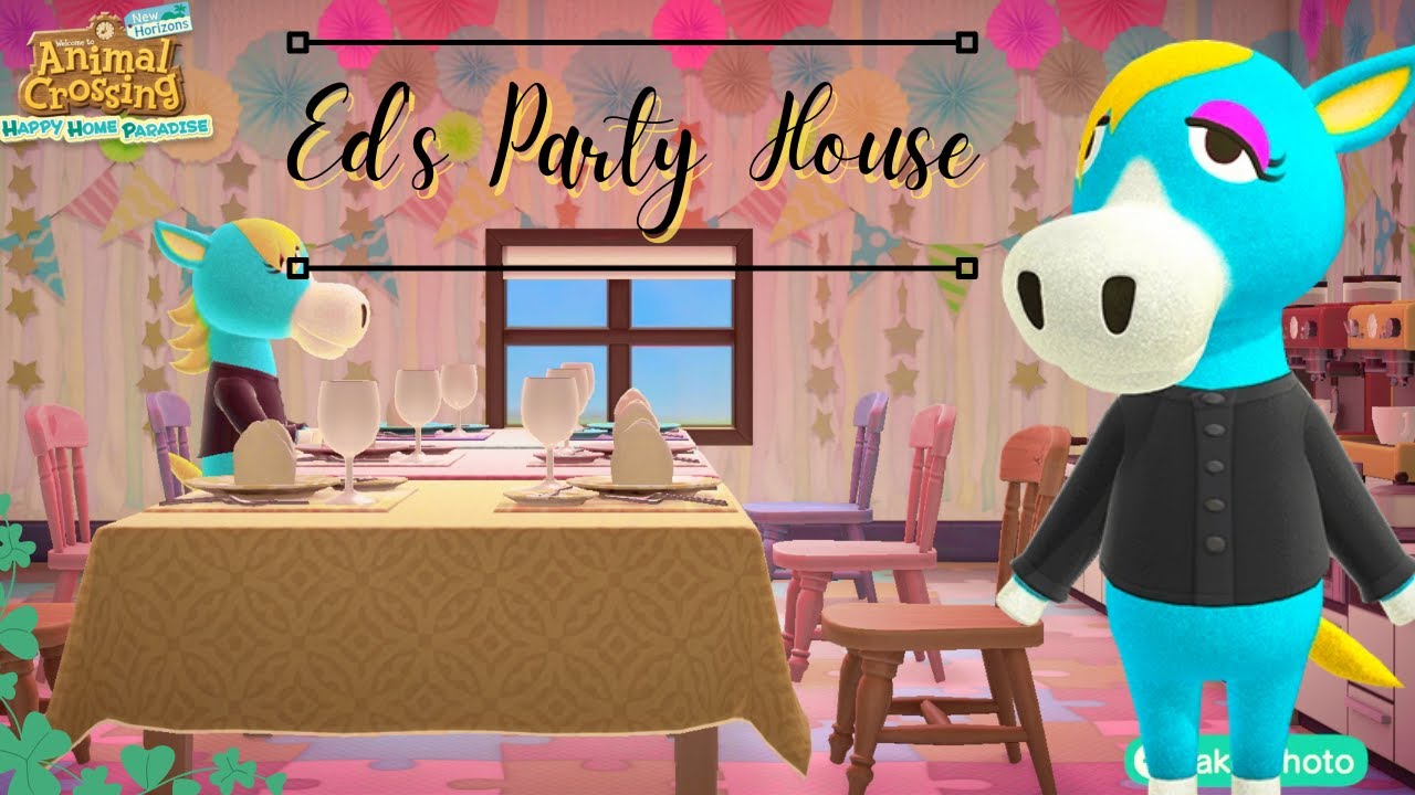 Ed's Party House! (Interior and Exterior) ~ Animal Crossing Happy Home  Paradise - YouTube