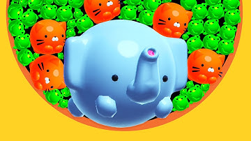 JELLY MERGE 3D — Satisfying Animal Evolution (Jelly Balls 2048) ASMR Math Gameplay [Secret skins]