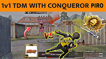 🔥1v1 TDM WITH CONQUROR | HE CHALLENGE FOR M24 ONLY IN TDM CAN WE WIN?  PUBG MOBILE | BGMI | Mr Sandy