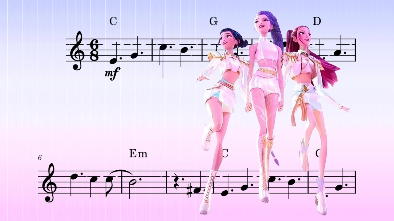 EASY Flute Sheet Music | Golden - KPop Demon Hunters