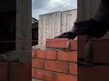 the brick installation process is very easy and neat #construction #brick #popular #shorts