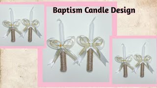 D.i.y. Baptism Candle | Baptismal Candle