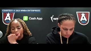 Jordin Canada And Brittney Griner Reacts To The Dream Losing At Caitlin Clarks Fever