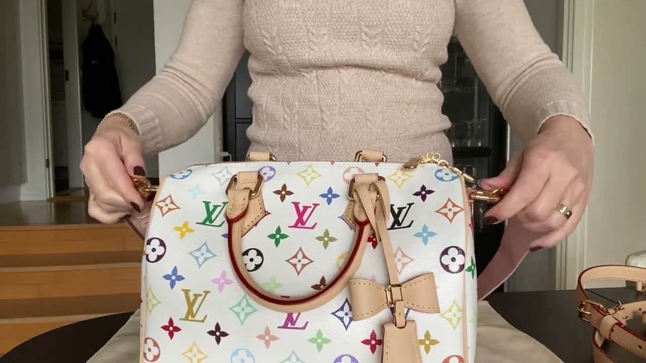 Louis Vuitton murakami speedy 25 WIMB/ straps