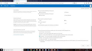 create a group in sharepoint