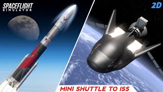 New Mini Space Shuttle Launch To ISS In Spaceflight Simulator | Dream Chaser  screenshot 4