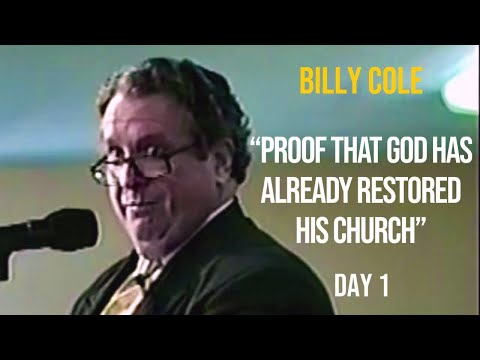 Bishop Billy H. Cole preaching "Proof That God Has Already Restored His Church" Part 1