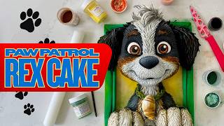 🐾 PAW Patrol REX FACE CAKE! 🦖🎂 | Easy Cake Decorating Tutorial
