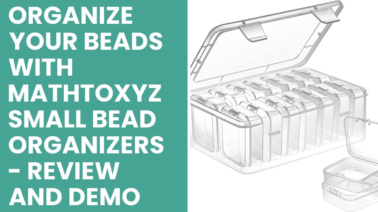 Organize Your Beads with Mathtoxyz Small Bead Organizers - Review and Demo  