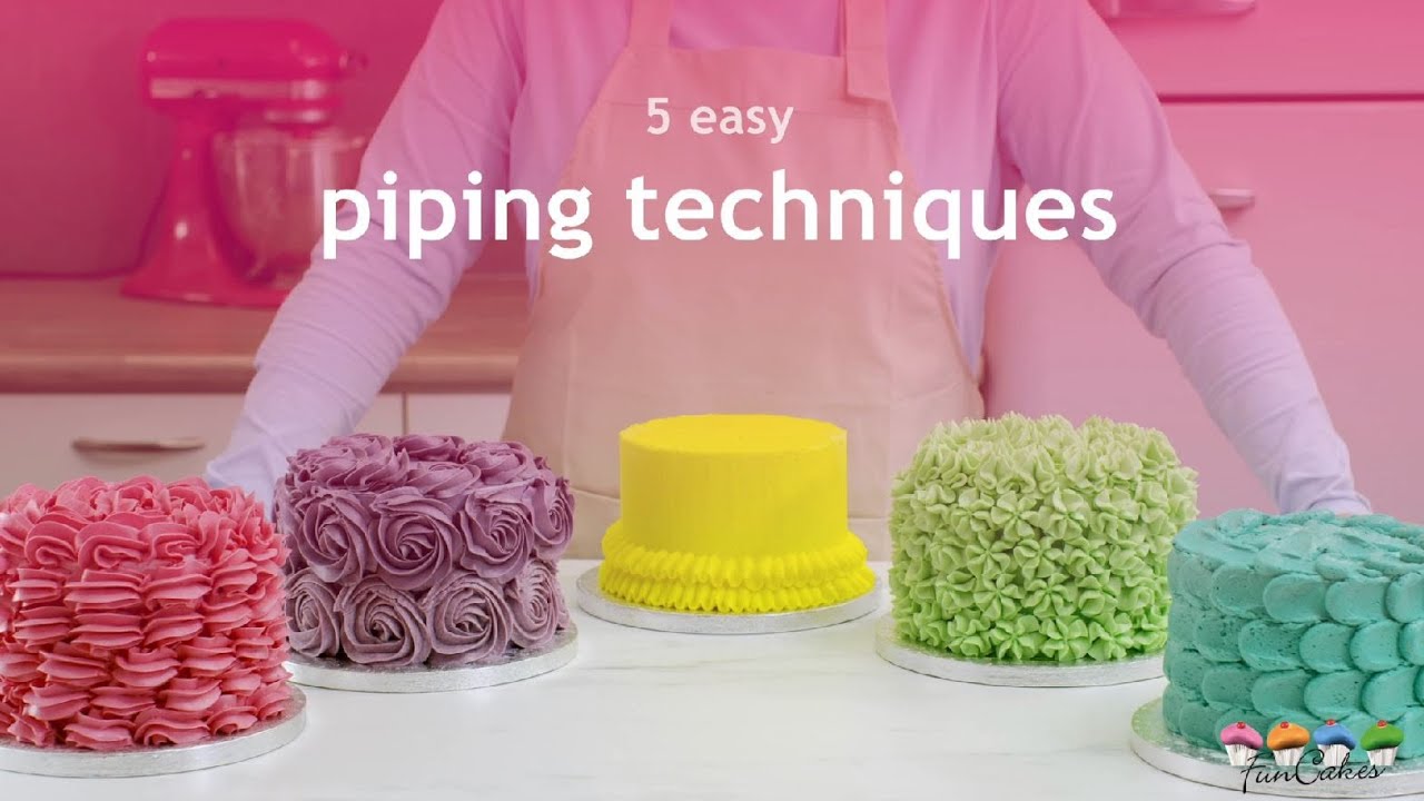 Những phướng pháp piping decorating cake để trang trí bánh