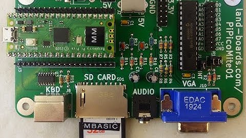 Raspberry Pi Pico running MMBASIC on PiPicoMite01 card