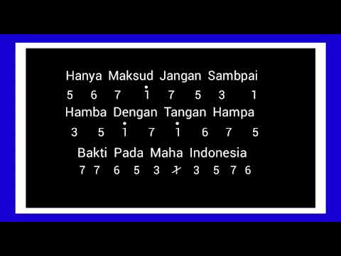 Not Angka Recorder Lagu \