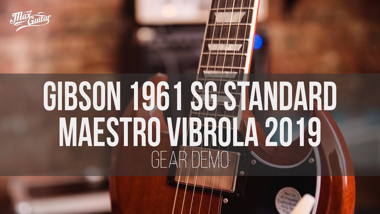 Gibson 61 SG Standard Maestro Vibrola 2019 gear demo - YouTube
