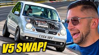 EARGASMIC VR5 Swap! VW Lupo With DOUBLE the Power! // Nürburgring