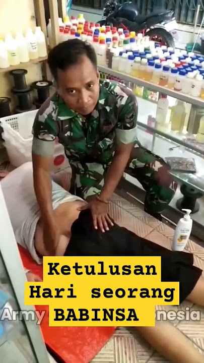 Viral Babinsa Jadi Tukang Urut demi menolong warga #aksiheroiktni