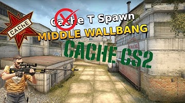 Cache Cs2 WALLBANG! How to do T-Spawn to Mid Wallbang