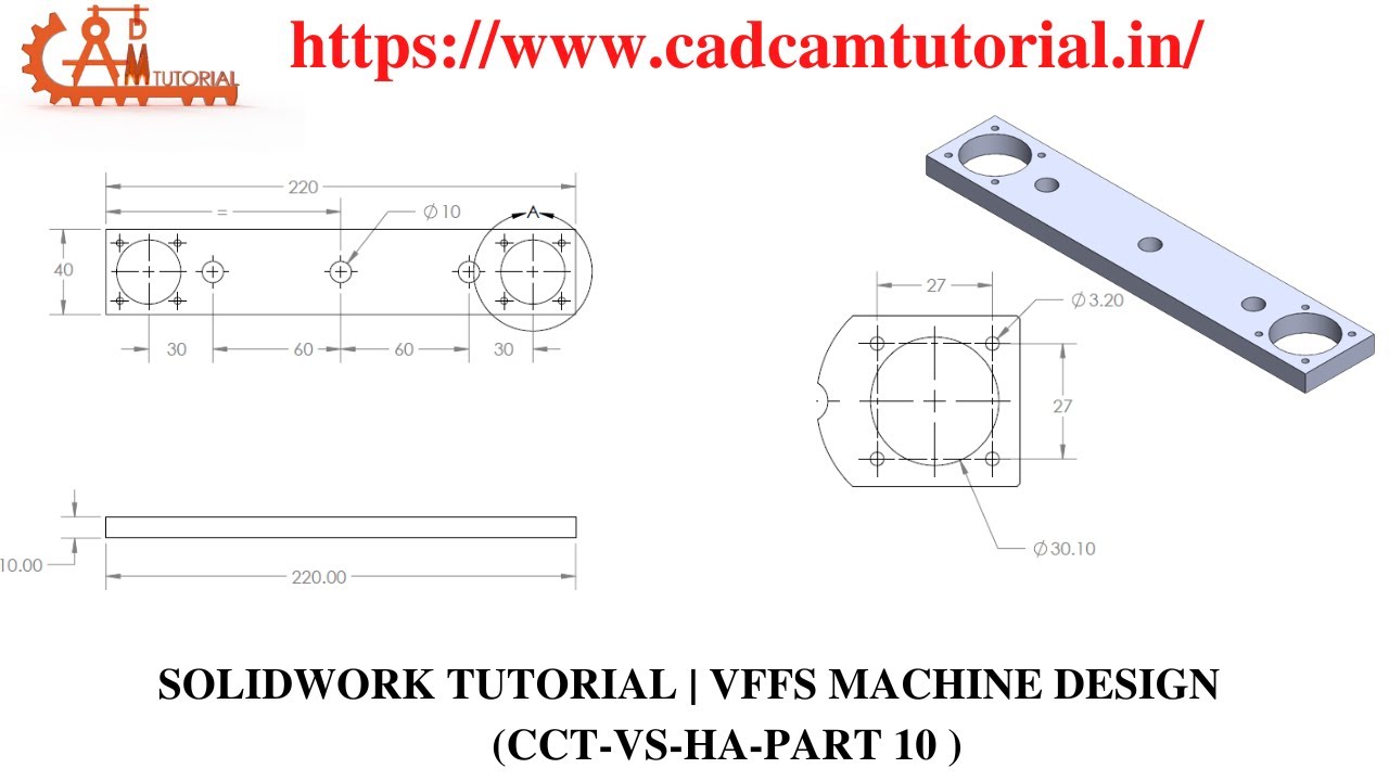 SOLIDWORKS TUTORIAL | VFFS MACHINE DESIGN | CCT-CA-HA-PART 10 - YouTube