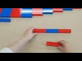 モンテッソーリ教育　提示（算数棒）