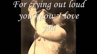 04   Meat Loaf   For Crying out Loud, with Lyrics   YouTube