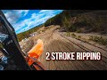 Ripping the 2 stroke enduro bike on awesome norwegian motocross tracks