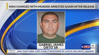 MAN CHARGED WITH MURDER ARRESTED AGAIN