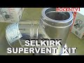 Selkirk SuperVent chimney flue install double wall - YouTube