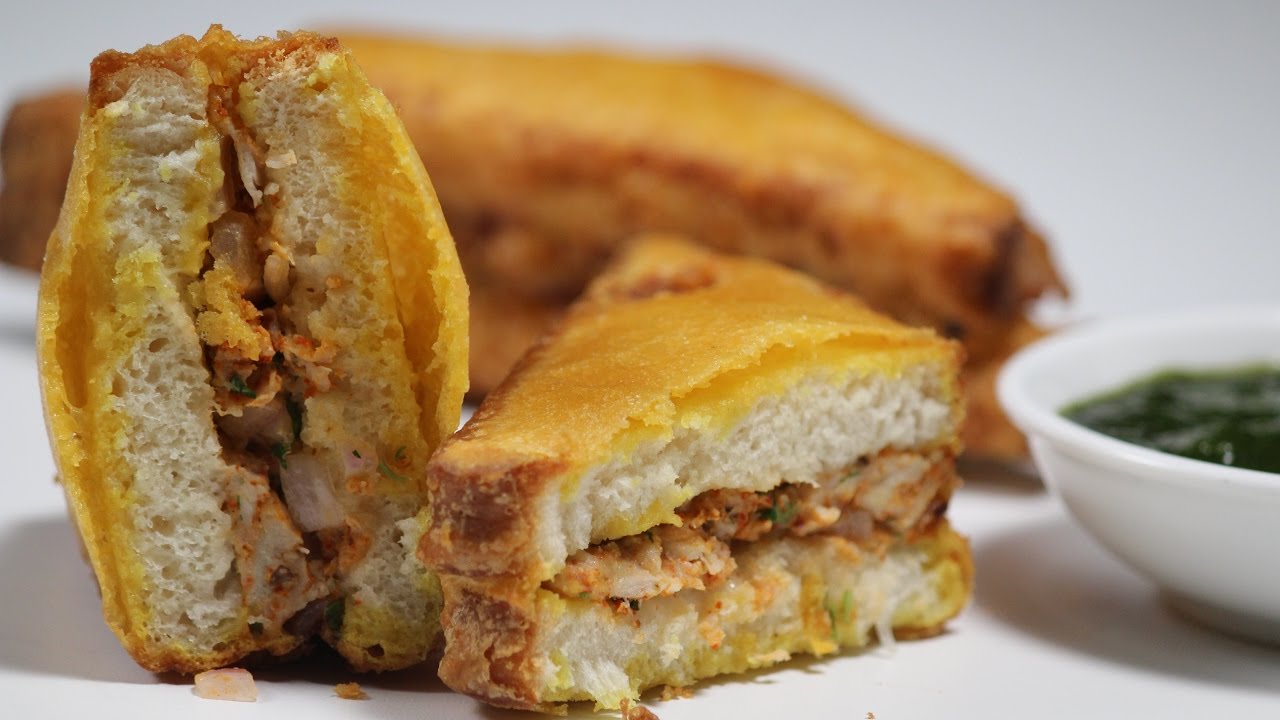Chicken Bread Pakora Sanjeev Kapoor Khazana Youtube