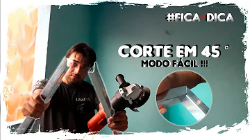 Como se faz meia esquadria em cantoneira?